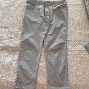 Lululemon pant, 34 W x 28 L, raw linen (color)